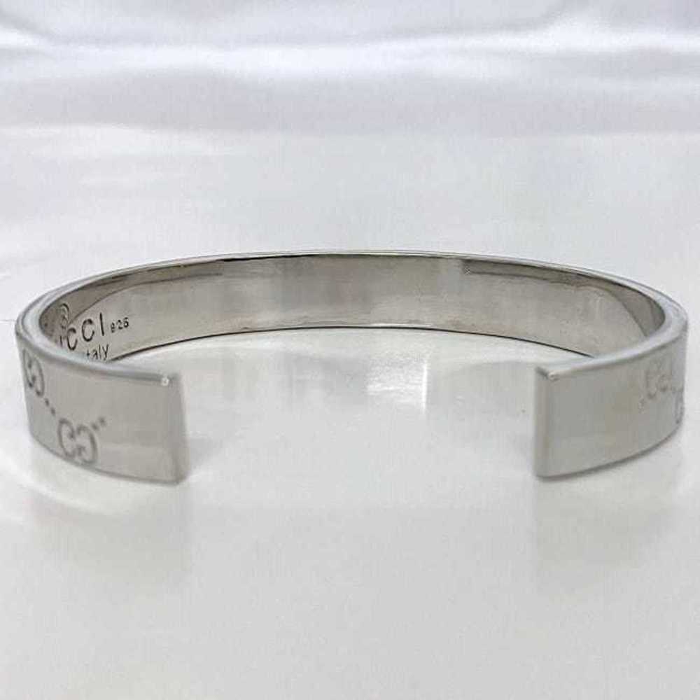 Gucci Bangle Silver Shima Line ec-20387 Ag 925 SILVER GUCCI Bracelet Ladies - Picture 8 of 11